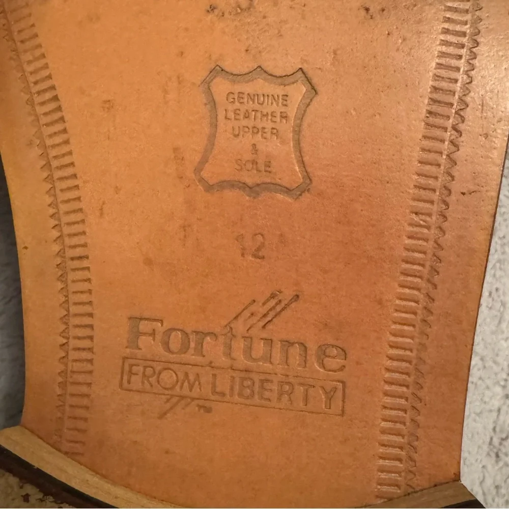 Fortune from Liberty Men’s‎ Size 12 Cream Croc Embossed Leather Dress Shoes